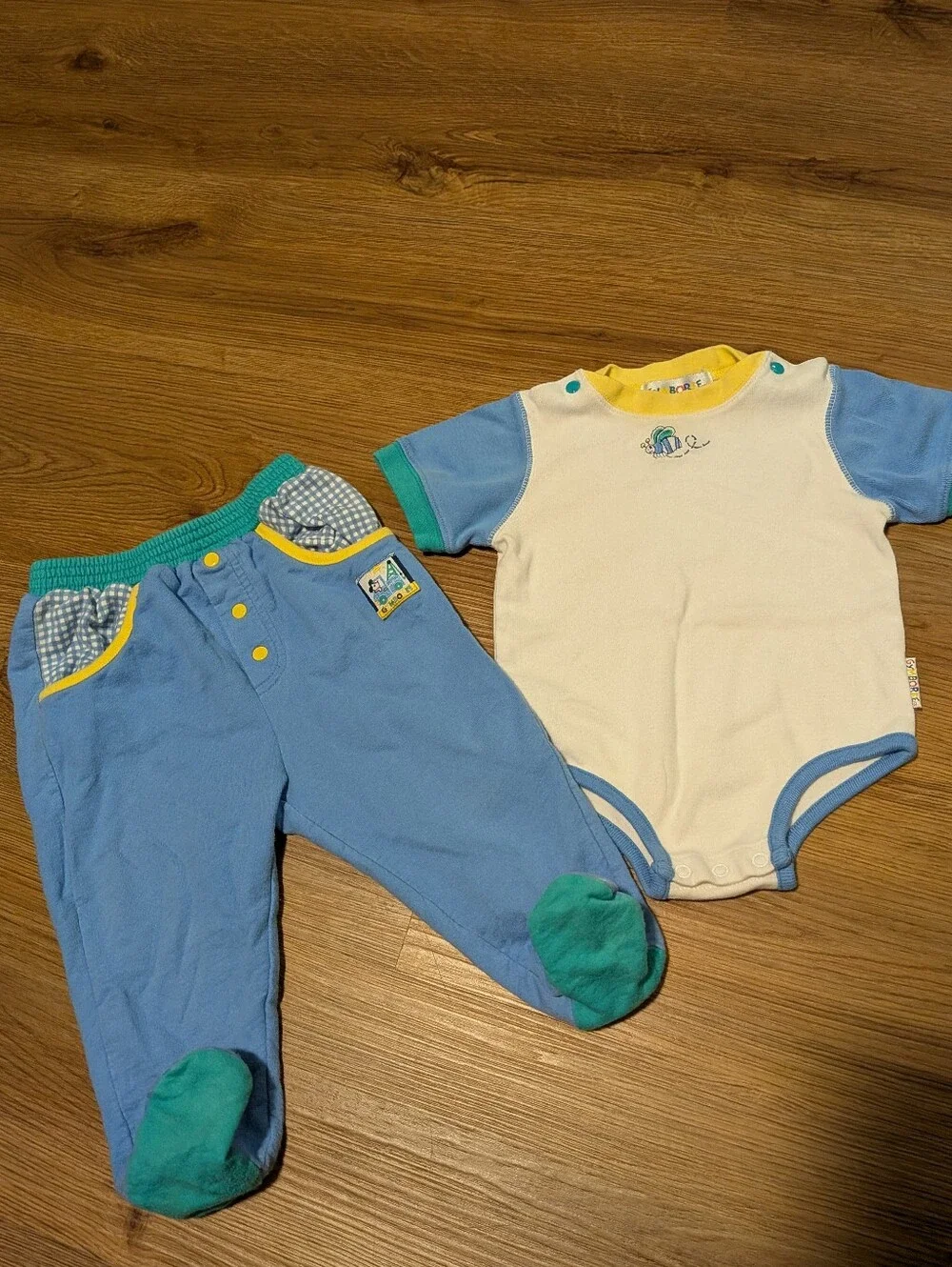 Gymboree Rainbow Tag Vintage 2-Piece Outfit Infant 6-12 Months